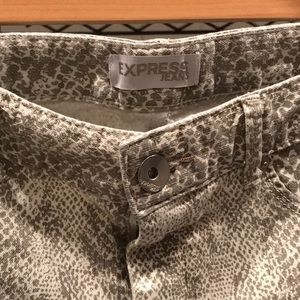 Express snake print pants size 10